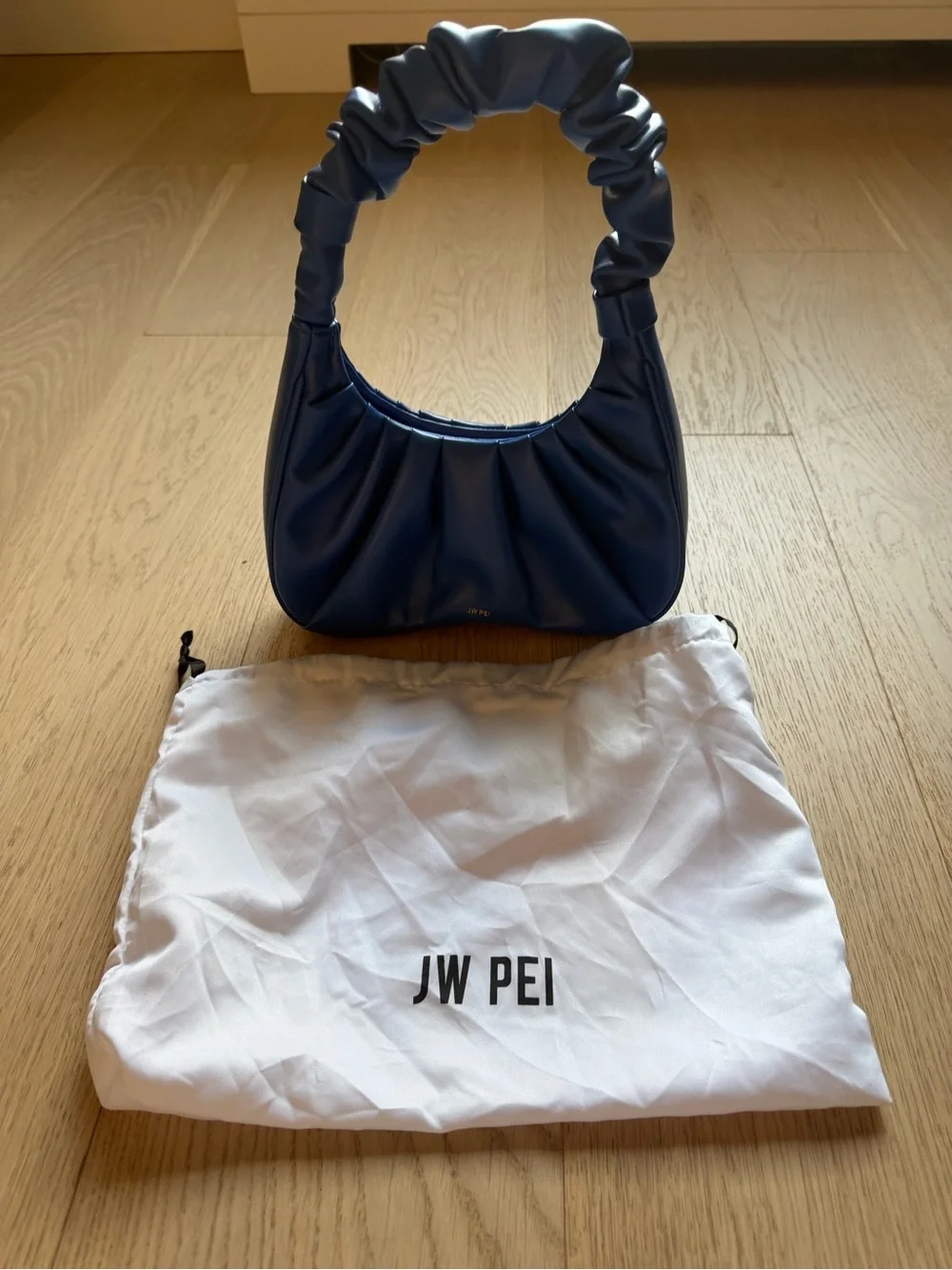 JW PEI Vibrant Blue Gabbi Ruched Shoulder Bag